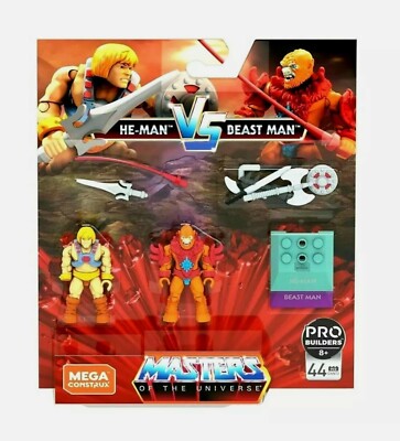 Mega Construx Masters Of The Universe He-Man vs Beast Man NEW MOTU BLOKS LEGO