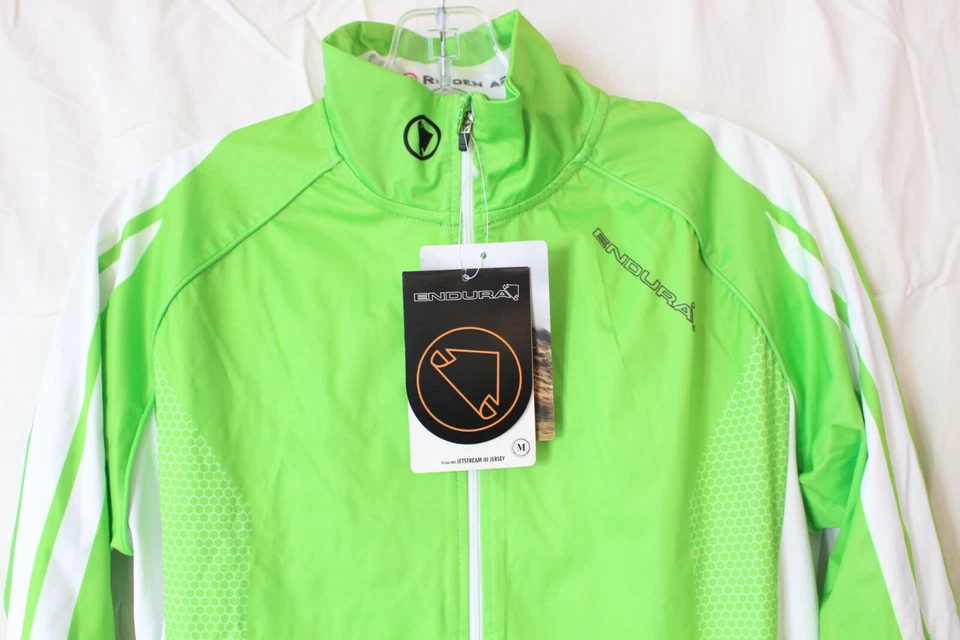 ENDURA Jetstream 3 Softshell Jersey Men's M Lime Green MEDIUM FS260 PRO NEW - Image 2 of 4