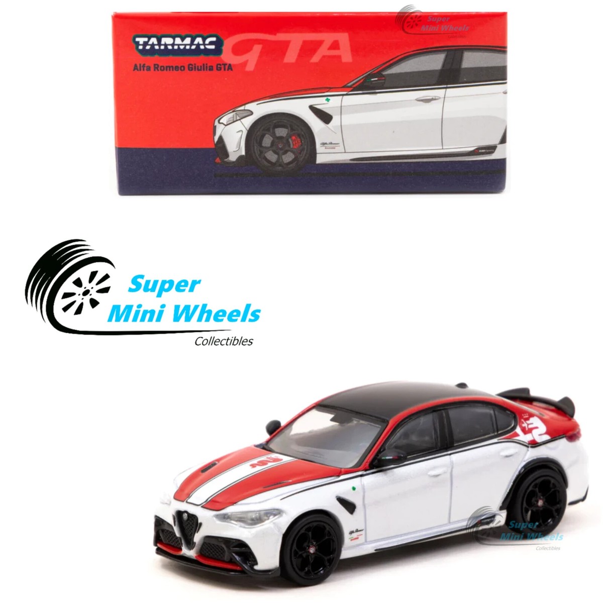 Tarmac Works 1:64 Alfa Romeo Giulia GTA Red / White | eBay