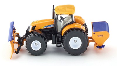 Siku Tractor New Holland Snow And Spreader 1:50 Diecast Vehicles