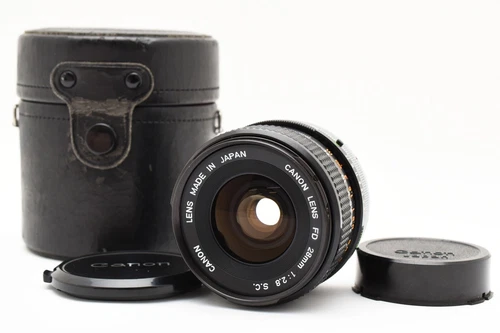 Canon FD 28mm f/2.8 S.C. MF Wide Angle Lens w/case  [Exc++] From Japan E2149