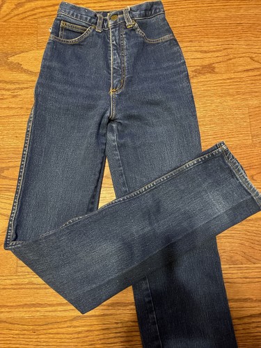 Back Siders Vintage HighRise straight Leg Jeans Waist 20" x 33" Tall & Skinny - Picture 2 of 8