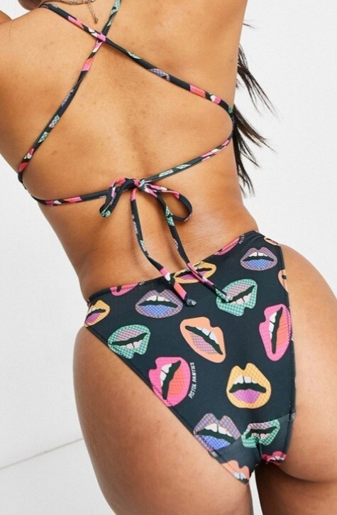 Womens Pistol Panties one piece swimsuit  in lip print. 8UK  RRP189f image 5
