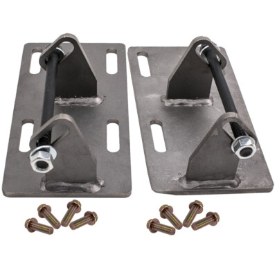 Motor Swap Mount Brackets Adapter Plates Kit for Chevrolet C10 LSX LS1 LS2 73-87