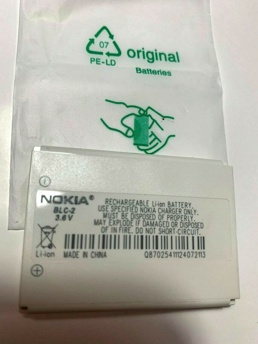 Batterie BLC-2 De Remplacement Pour Nokia 3330, 3350, 3360, 3385, 3520, 3530, 3560