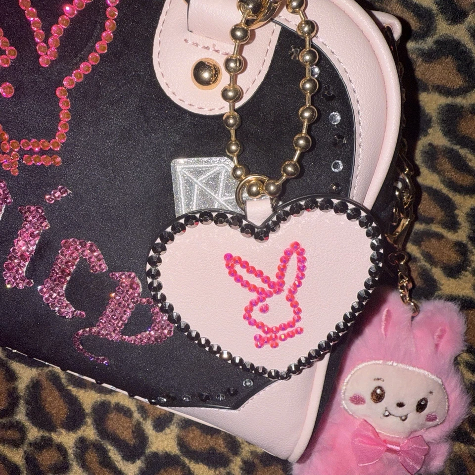 NWT Custom Juicy Couture x Playboy Bunny Collab Bowler Bag 1 Of 1 Free Bag Charm - Image 3 of 4