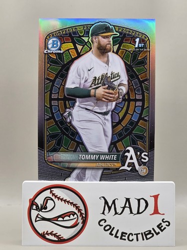 2025 Bowman Chrome Tommy White Etched In Glass Variation Card #BCP-251