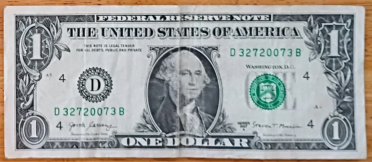 $1 2007 US Small Size Paper Money Notes for sale | eBay