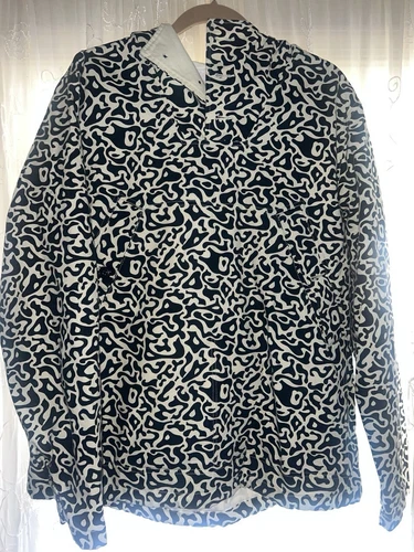 Supreme Pacific Camo Militare Pullover Giacca Cappuccio Pelliccia Grande Bianco e Nero