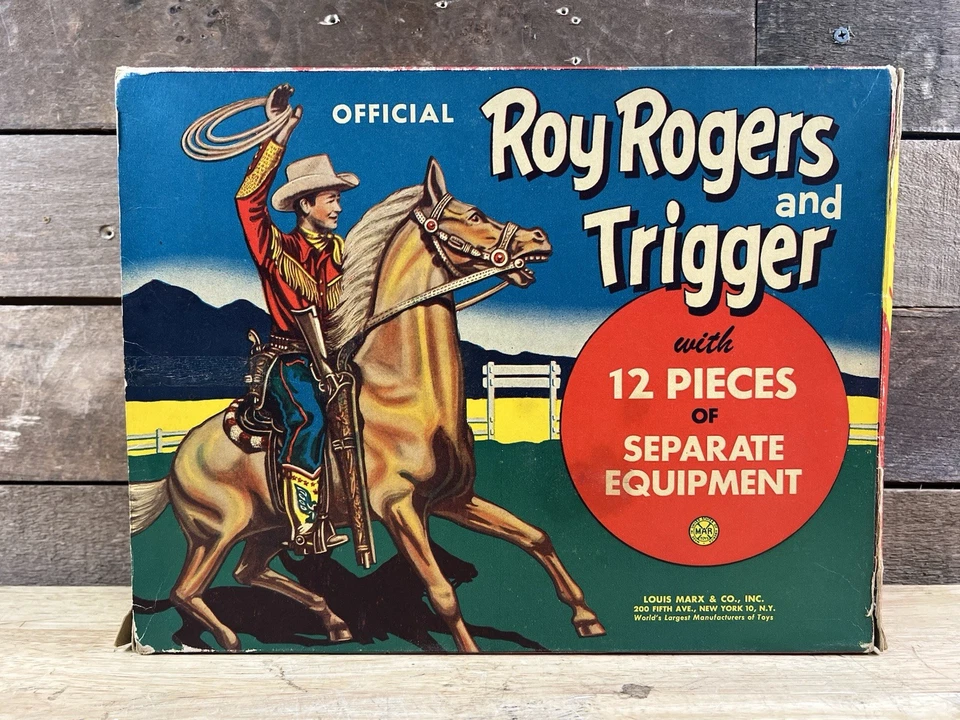 Roy Rogers & Trigger Louis Marx & Co. de colección Juguete plástico caballo vaquero Foto 2 de 4