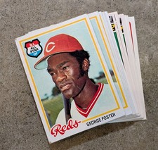 Lot Of George Foster Baseball Cards (15 Cards) Duplicates, Topps, Donruss, Fleer