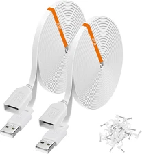 2-Pack 30Ft Power Extension Cable Compatible with Wyze Cam V4,Wyze Cam Pan V3,Wy
