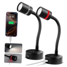 12V LED Reading Light, RV Dimmable Reading Lamp with 20W USB-C Standard