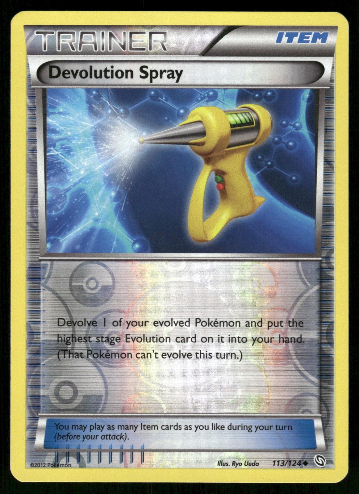Devolution Spray 113/124 Uncommon Dragons Exalted Pokemon Reverse Holo MP