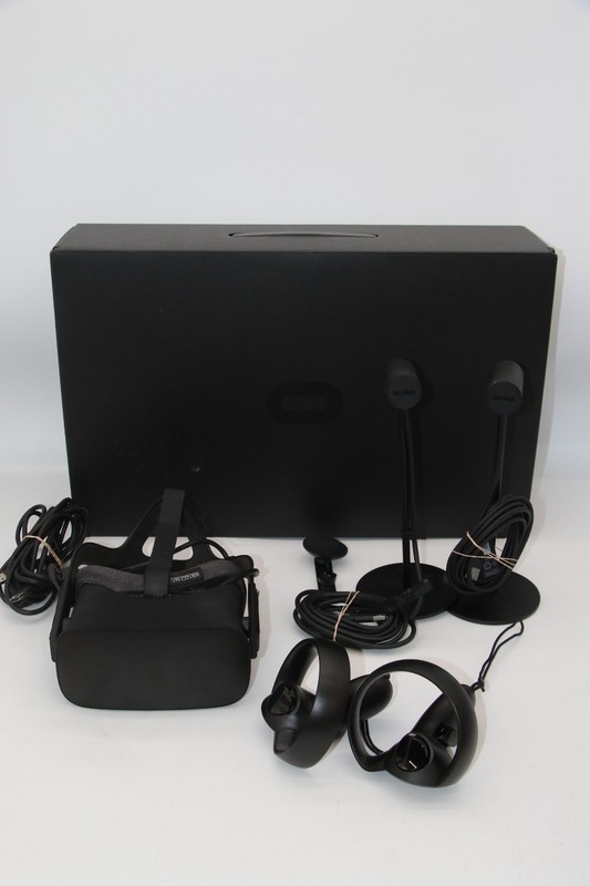Oculus Rift VR Headset Bundle W/Touch Controllers & Two Sensors  3P-A - Black