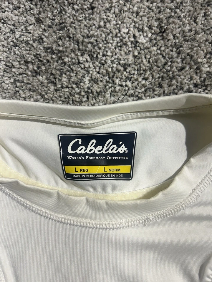 Cabelas Concealed Carry Shirt Mens Large White Tactical Holster Short Sleeve Tee - Image 2 of 4