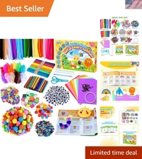 Zefy 3200+ Pcs Arts and Crafts Supplies for Kids, All in One Craft Kits with 12