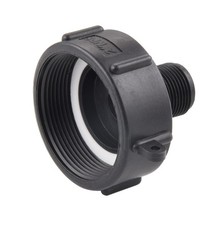250 Gallon IBC Water Tote Hose Adapter, 2" Fine Thread to 3/4" Male G Hose
