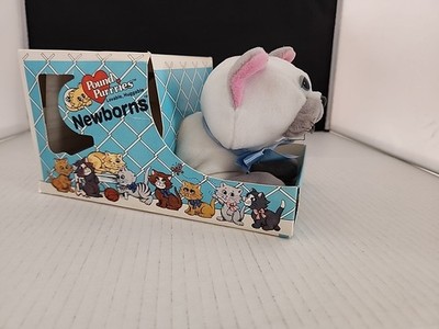 Vintage Pound Purries Plush Newborn 7842 White & Gray Tonka *In Box*