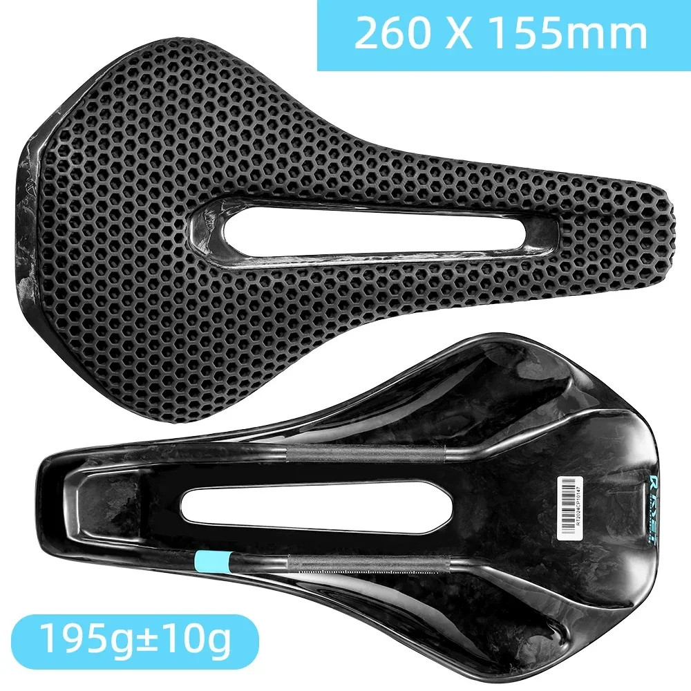 3D Printed Full Carbon Bike MTB Gravel Road Saddle Cycling L