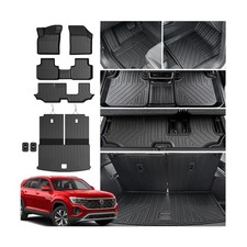 Floor Mats for 2018-2025 2026 Volkswagen Atlas 7 Passenger Bench Seating Not...