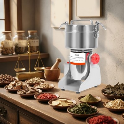 1500g Electric Grain Mill Stainless Steel Grist Mill Grain Grinder 4100W 110V