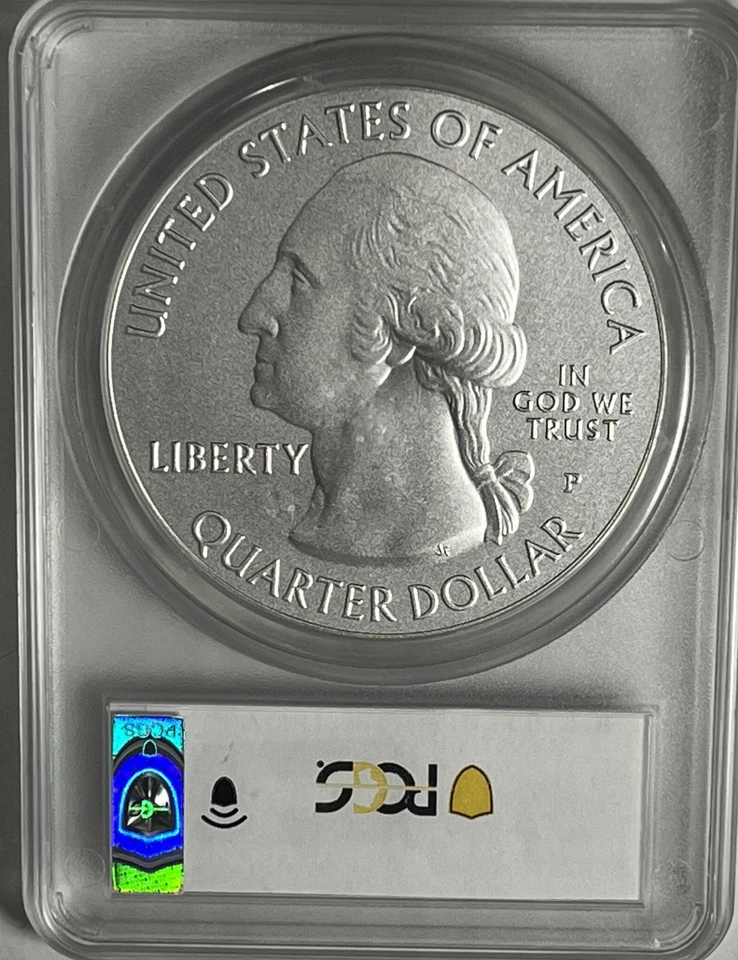 2014-P Arches National Park  ATB 5 oz Silver  :  PCGS SP69 - Image 2 of 2