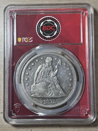 1872 Seated Liberty Silver Dollar PCGS XF40