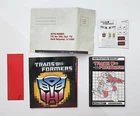 Transformers  G1 Targetmaster Crosshairs unused stickers and paperwork
