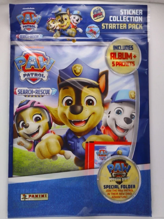 Panini Paw Patrol Search & Rescue Starter pack: Inc Album + 5 Stickers packets
