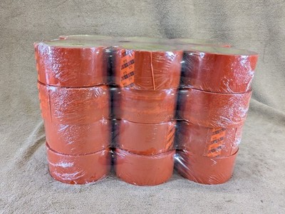 (24) Scotch 3M Heavy Duty Box Sealing Tape 373 Orange 48mm x 50m rolls 2in
