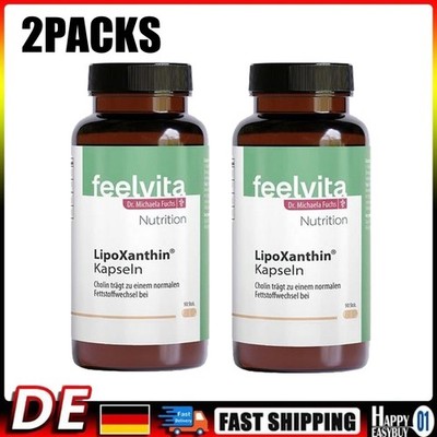 2-PACK Genius Feelvita Nutrition LipoXanthin  Kapseln Natural Energy Health Care