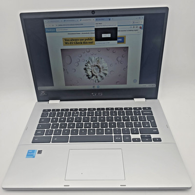 ASUS CX1 14'' Chromebook Intel Celeron N3350 - 64GB eMMC, 4GB Ram silber Laptop