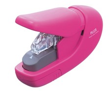 PLUS Japan, Staple-Free Stapler Pink, 5 sheet capacity, 1 piece pack 1 x 1 stap