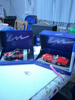 VINTAGE 2 CAR LOT OF LEMANS MINIATURES SLOT CARS / PORSCHE / FERRARI / NOS #TT!!