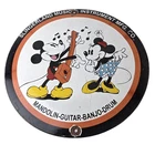 Vintage Slingerland Music Sign - Drums Guitar Disney Mickey Gas Pump Ad Sign