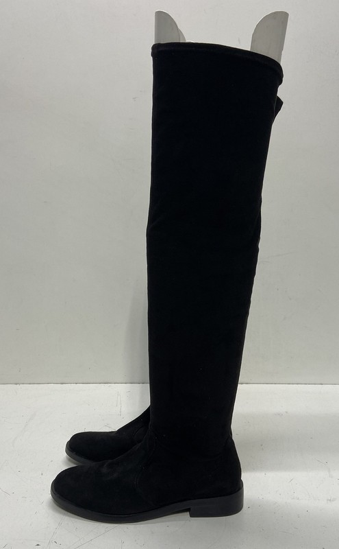 Antonio Melani Leenna Black Textile Over The Knee Boots Women's Size 6.5M