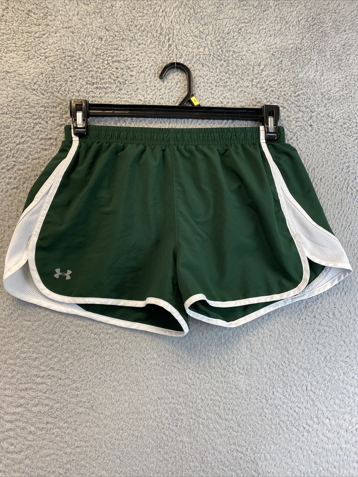 Under Armour Shorts Womens green Jogging Athletic Ladies Running/ 92-45
