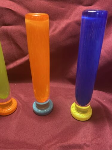 4er Set einzigartige lebendige Kunstglas Tauchvasen mit Spritzglas! So Cool! - Bild 3 von 16