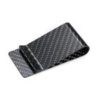 Black Carbon Fiber Wallet Money Clip Credit  Business  Clip Holder I4C6