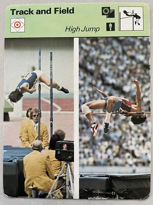 1977 Sportscaster Track and Field Card               High Jump      Bruce Jenner