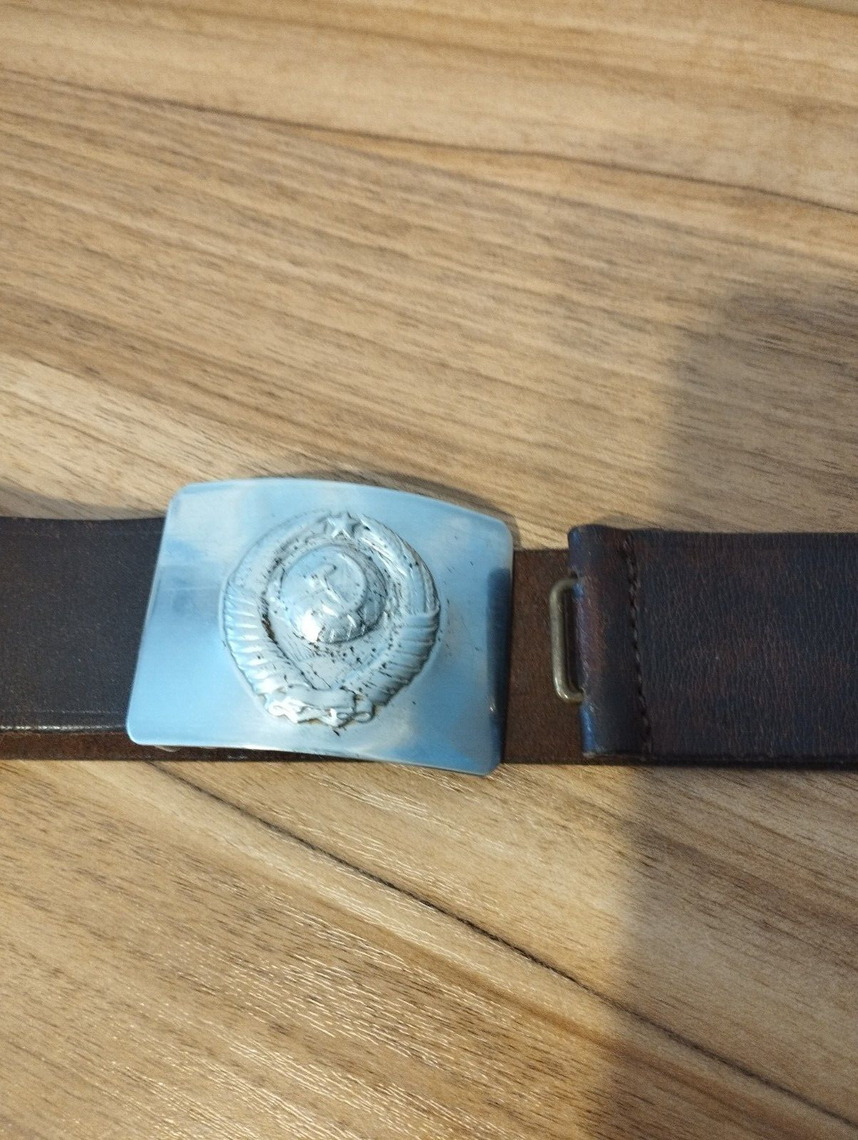 Soviet USSR Police Leather Belt, 1947 — image 2