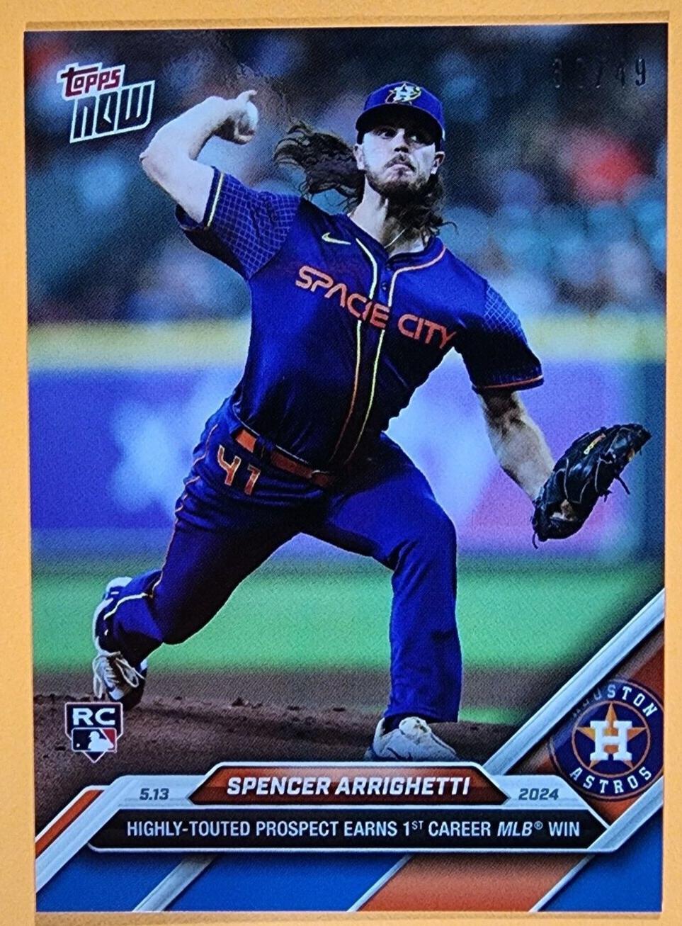 2024 Topps Now - Spencer Arrighetti #187 Blue /49 (RC) for sale online ...
