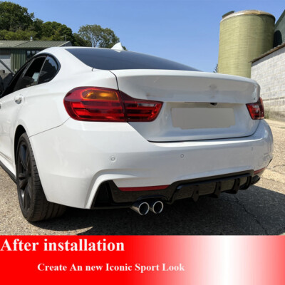 For BMW F32 F33 F36 420i 428i 430i M Sport Rear Bumper Diffuser