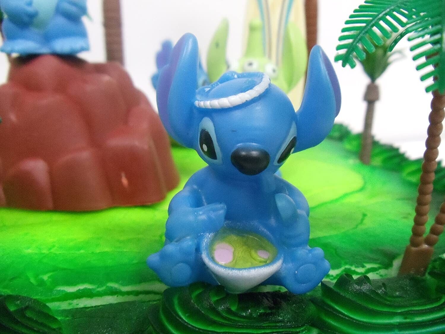 VHOB Lilo and Stitch Birthday Cake Topper Set Featuring Random Stitch  Figures and Decorative Themed Accessories