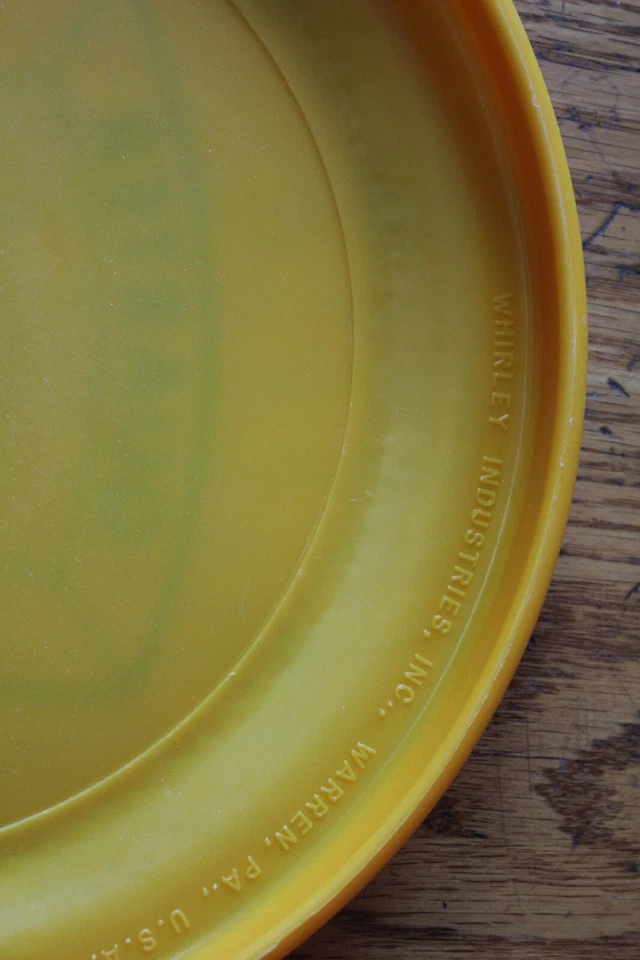 Vintage IBM Whirley Frisbee Quarter century Club yellow Advertising 9" - Image 3 of 3