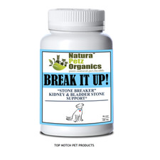 Natura Petz BREAK IT UP STONE BREAKER Kidney Bladder Stone Suppt DOG 90 Caps