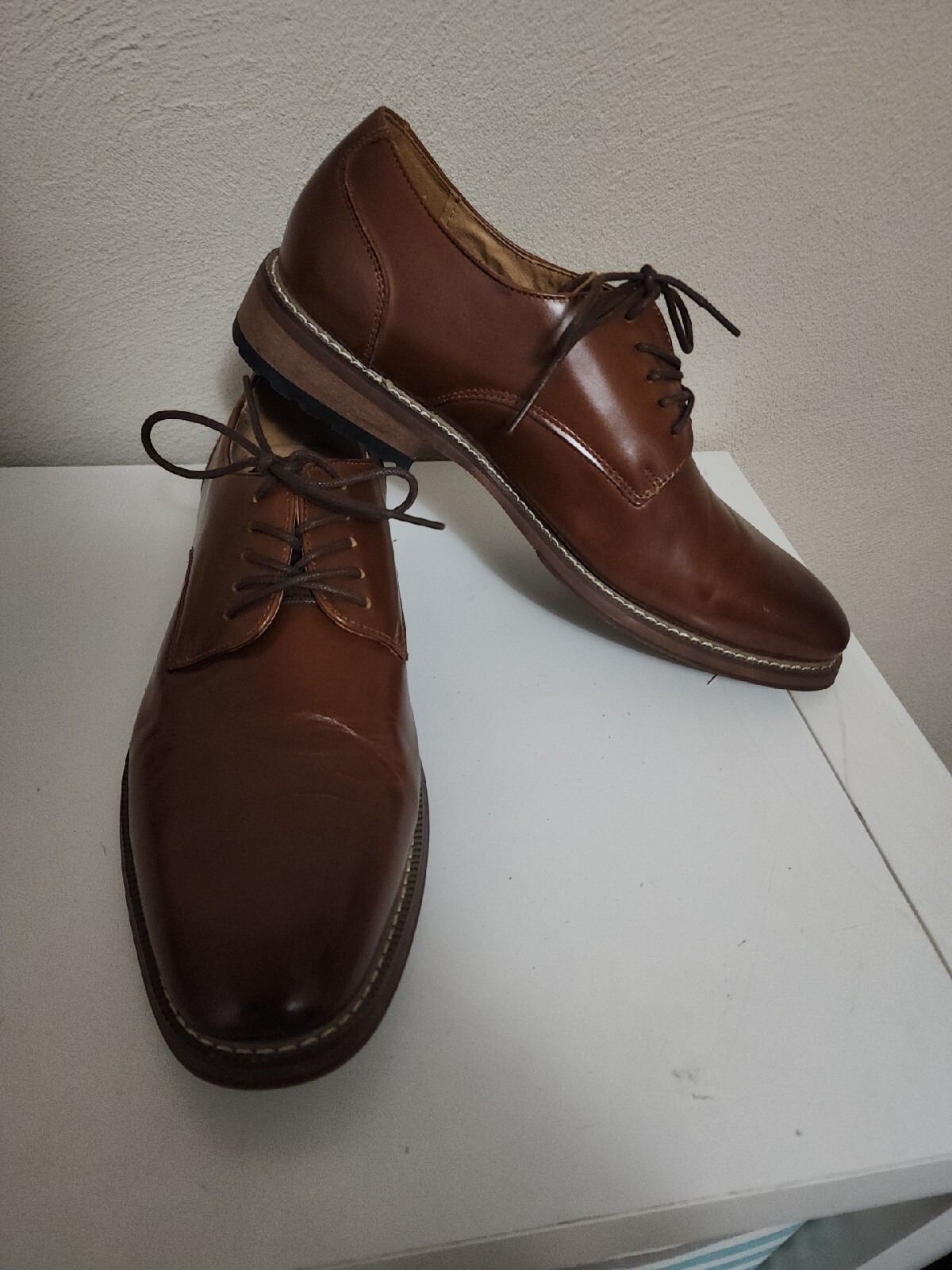 SAOLA Scarpe eleganti Joseph Abboud da uomo 9 5D Oxford in pelle marrone stringate 414705