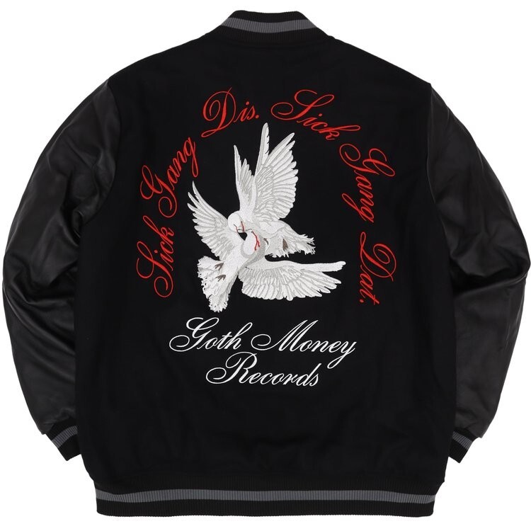 Goth Money Records Crying Doves Varsity Jacket | eBay