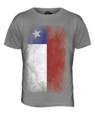 CHILE FADED FLAG MENS T-SHIRT TEE TOP CHILEAN SHIRT FOOTBALL JERSEY GIFT